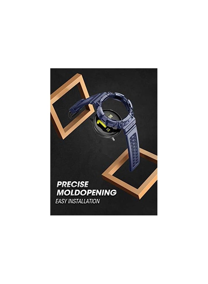 SUPCASE Unicorn Beetle Pro Series Case for Galaxy Watch Active 2, Rugged Protective Case with Strap Bands for Galaxy Watch Active 2 [44mm] (2019 Release) - Navy - Image 5