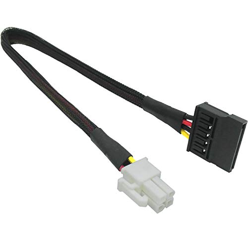 COMeap (3-Pack SATA Power Cable for Lenovo Motherboard, ATX 4 Pin to SATA Hard Drive HDD Power Adapter Extension 12-inch(30cm) - Image 1