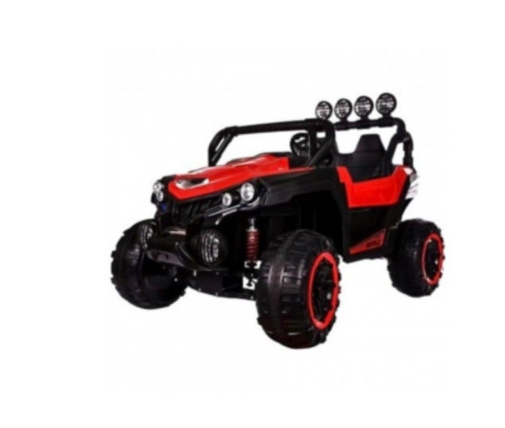 جيب سيارة أطفال كهربائية للطرق الوعرة بتصميم باجي ATV مع أضواء LED - أحمر - Image 2