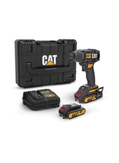 CATERPILLAR .Cat DX71 18V  215N Cordless Impact Driver, High-Torque Impact Driver, Brushless Impact Driver with 3 Speed Settings – 2 Batteries & Charger Included  - Image 1