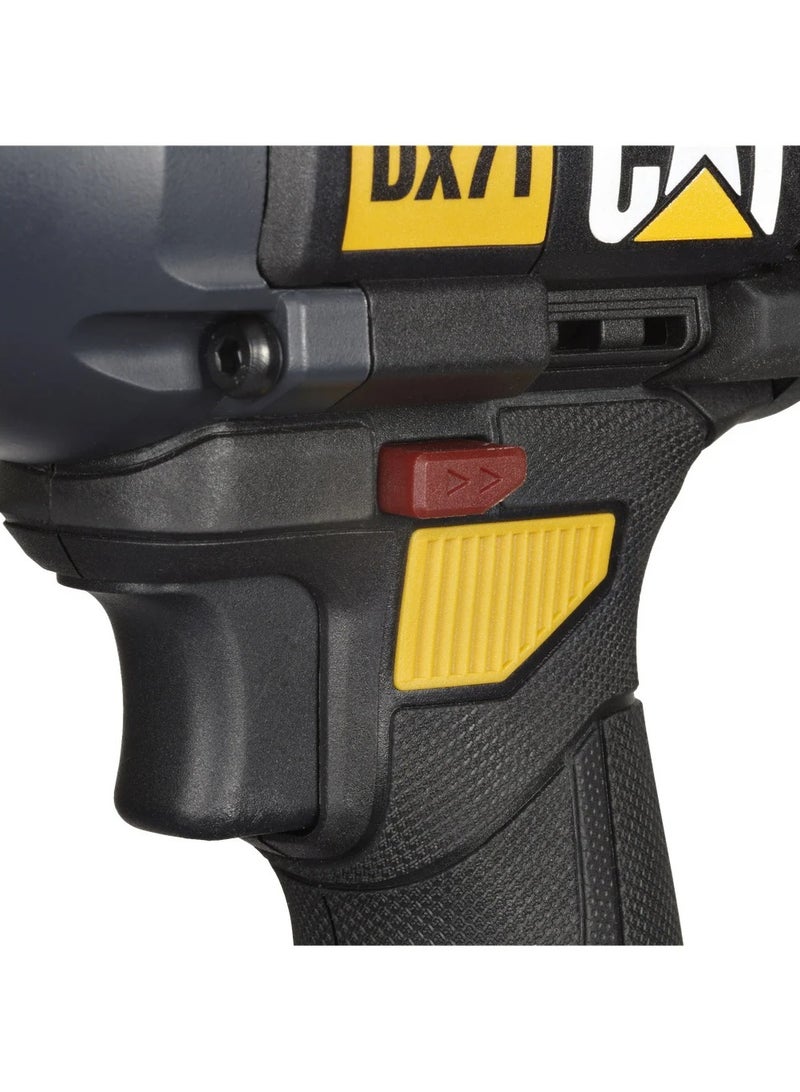 CATERPILLAR .Cat DX71 18V  215N Cordless Impact Driver, High-Torque Impact Driver, Brushless Impact Driver with 3 Speed Settings – 2 Batteries & Charger Included  - Image 4