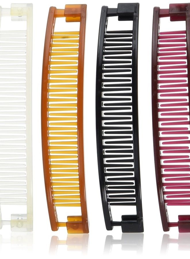 Goody Classics Clincher Comb, 5" (35955) Assorted Colors (Pack of 4)