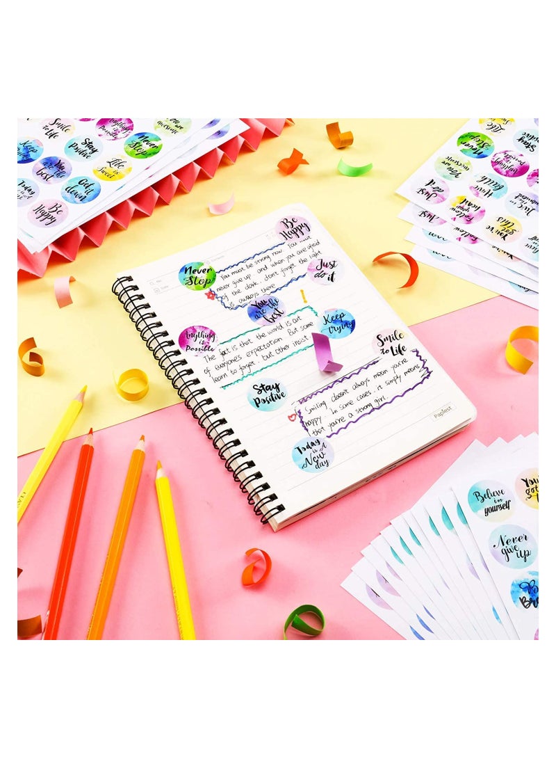 UP TO DATE Adhesive stickers with inspiring quotes suitable for book mobile bicycle computer car and student rewards 480 pieces - Image 5