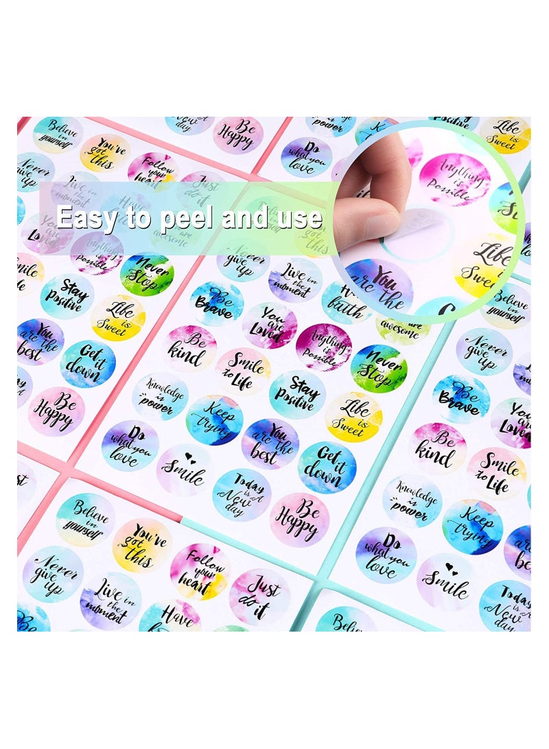 UP TO DATE Adhesive stickers with inspiring quotes suitable for book mobile bicycle computer car and student rewards 480 pieces - Image 3