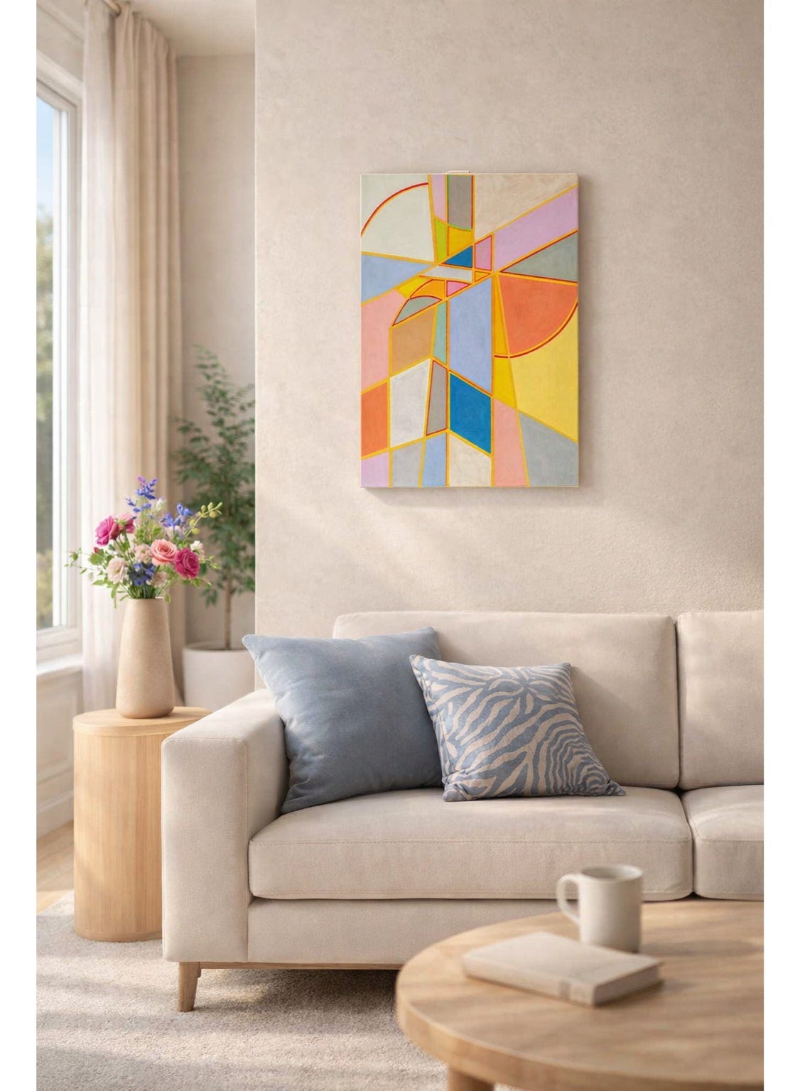 تابلوه فني مودرن 30x40cm بارز 30 مم - طباعة ديجيتال عالية الجودة - طبقة UV لحماية الألوان - سهل التركيب بلاصق ذاتي - ديكور أنيق للمنازل والمكاتب والهدايا