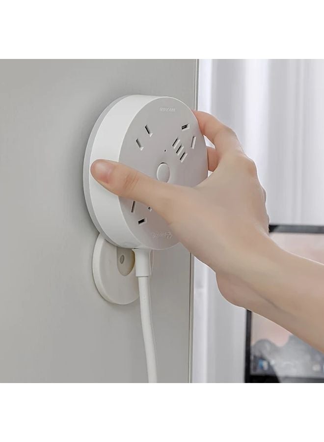 1pc Power Strip Holder Fixator No Hole Wall Socket Sticker Loads 10kg For Desk Wall WiFi Router - Image 5