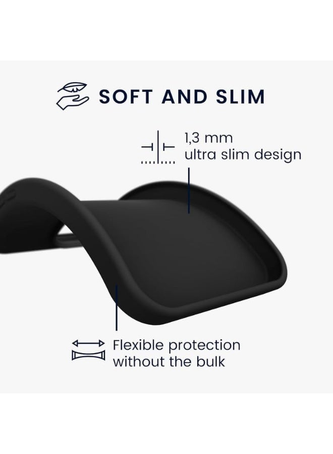 Muzz حافظة هاتف موتورولا موتو G85 5G، غطاء سيليكون مضاد للصدمات مع حماية للكاميرا، أسود (أسود، موتو G85) - Image 5