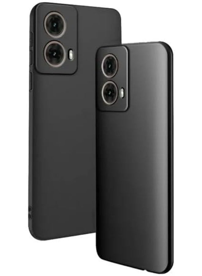 Muzz حافظة هاتف موتورولا موتو G85 5G، غطاء سيليكون مضاد للصدمات مع حماية للكاميرا، أسود (أسود، موتو G85) - Image 4