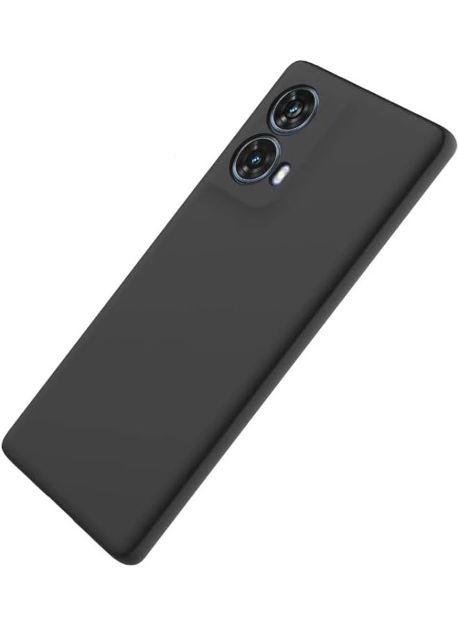 Muzz حافظة هاتف موتورولا موتو G85 5G، غطاء سيليكون مضاد للصدمات مع حماية للكاميرا، أسود (أسود، موتو G85) - Image 2