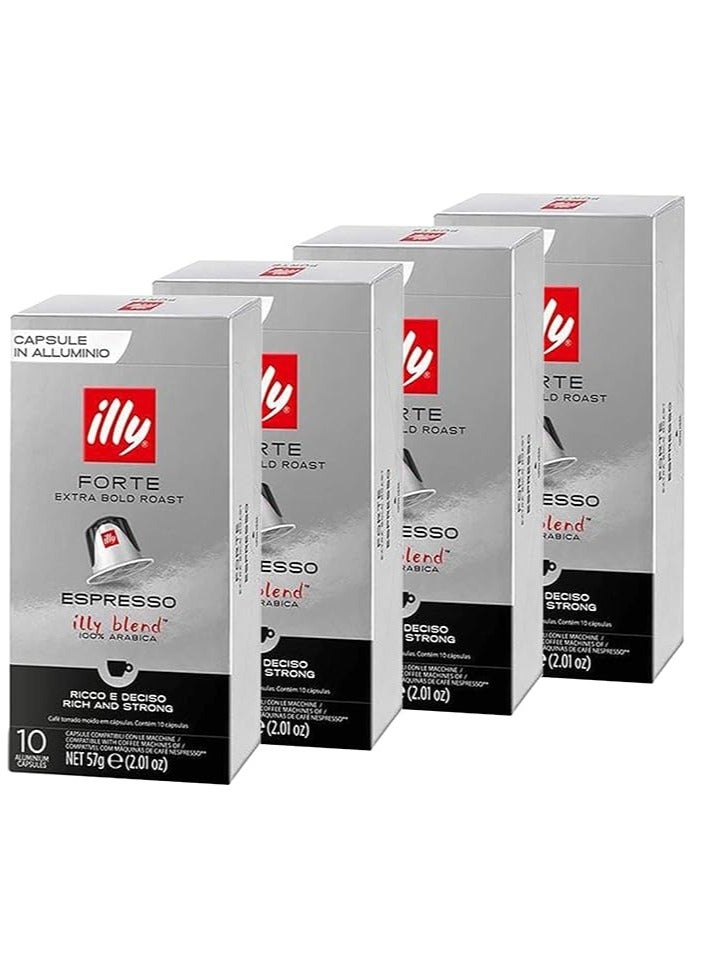 Illy Nespresso Forte Extra Espresso Coffee Pods (40 Capsules) 228 g - Image 1