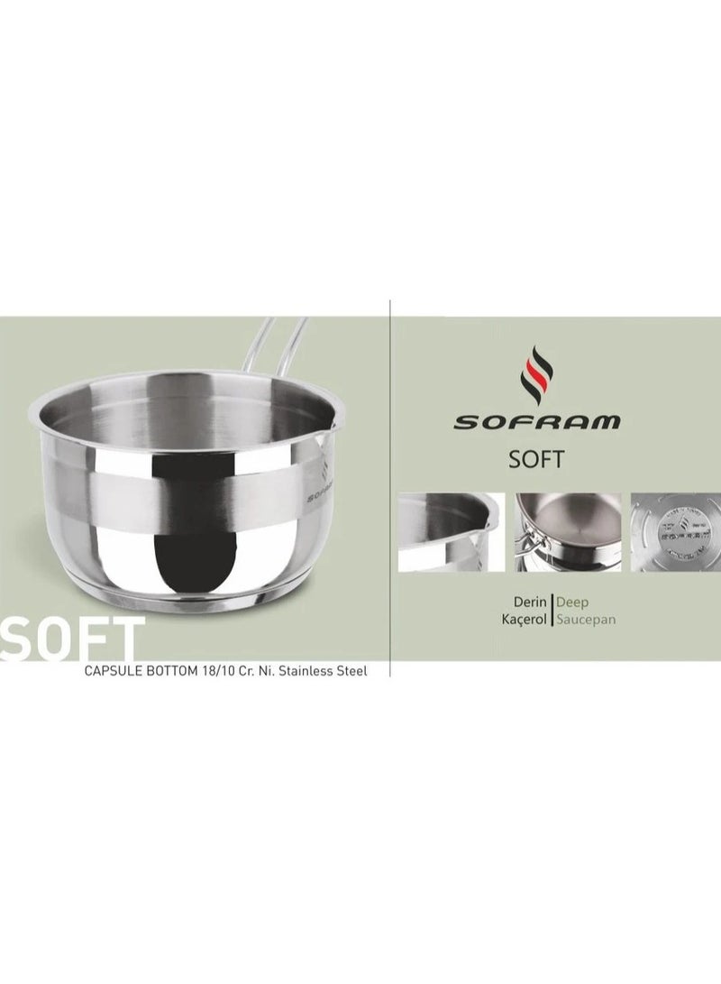 Sofram Turkish Stainless Stock Saucepan 18 cm - Image 4