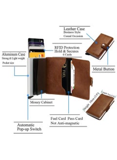 RFID protection leather wallet with metallic card holder - pzsku/ZBED5D448185C0EA987E9Z/45/_/1706525572/e69d99f1-9896-4064-a0d8-8db35bbcac3d