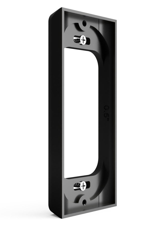 Hidden River Lab Genuine Mounting Spacer for Ring Wired Doorbell PRO (Formerly Ring PRO2) - Premium Adapter Bracket - Black - Image 4