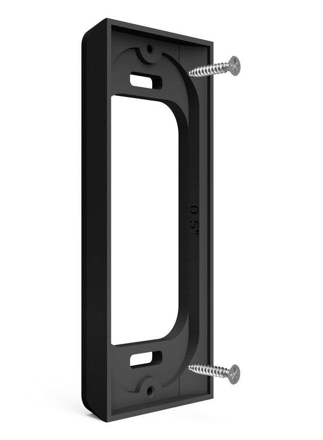 Hidden River Lab Genuine Mounting Spacer for Ring Wired Doorbell PRO (Formerly Ring PRO2) - Premium Adapter Bracket - Black - Image 3