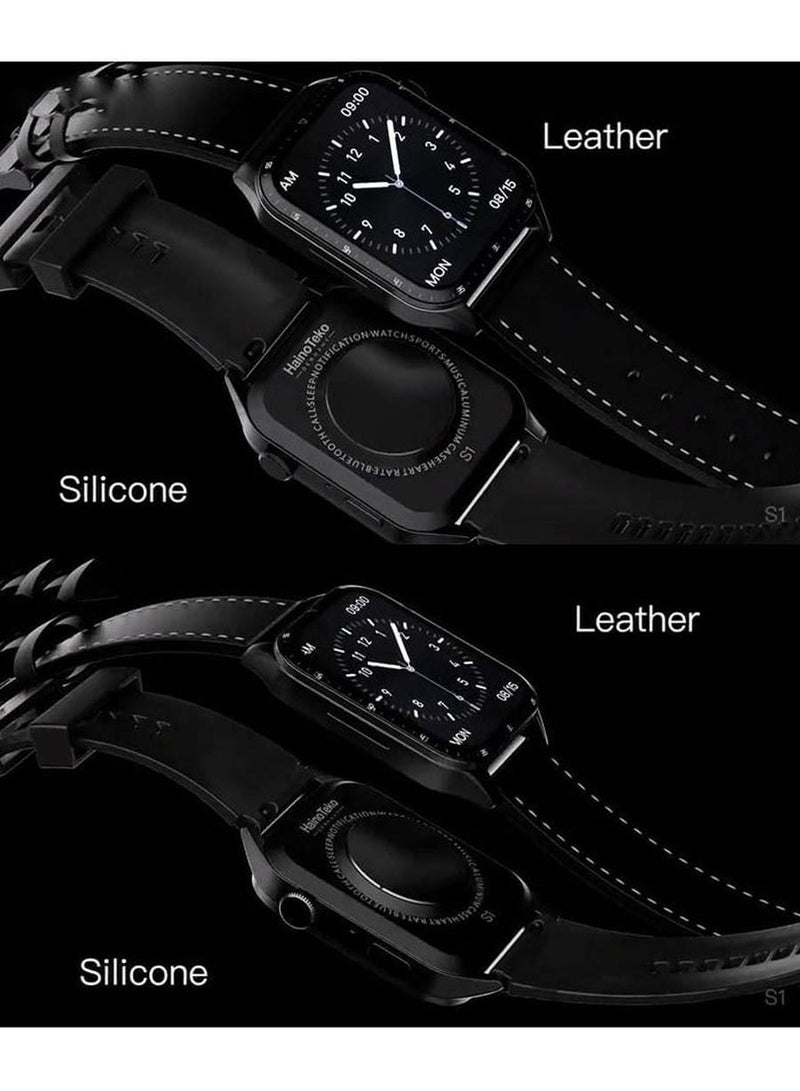 Haino Teko Haino Teko Germany S1 Smartwatch with two Strap and Wireless Magnetic Charger for Men's and Boy's - Image 5