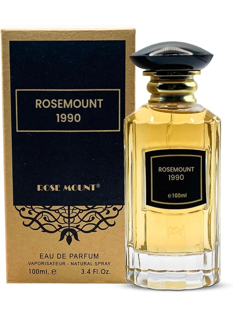 ROSEMOUNT B BRAG Rosemount 1990 Eau de Parfum 3.4 OZ (100ml) | Unisex Arabic Perfume for Men & Women | Long Lasting Oriental Fragrance | Elegant Men's & Women's Scent - Image 1