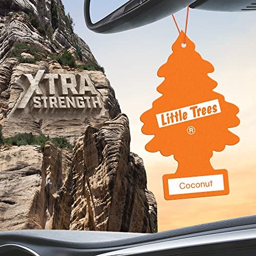 Little Trees معطرات الهواء LITTLE TREES - معطر هواء للسيارة. قوة إضافية توفر رائحة تدوم طويلاً للسيارة أو المنزل. دفعة إضافية من العطر. جوز الهند، 24 معطر هواء. - Image 4