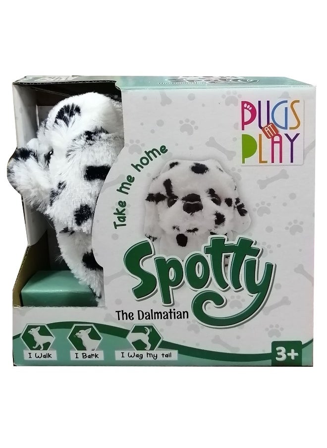 PUGS AT PLAY Pugs at Play Spotty the Dalmatian Toy Dog 