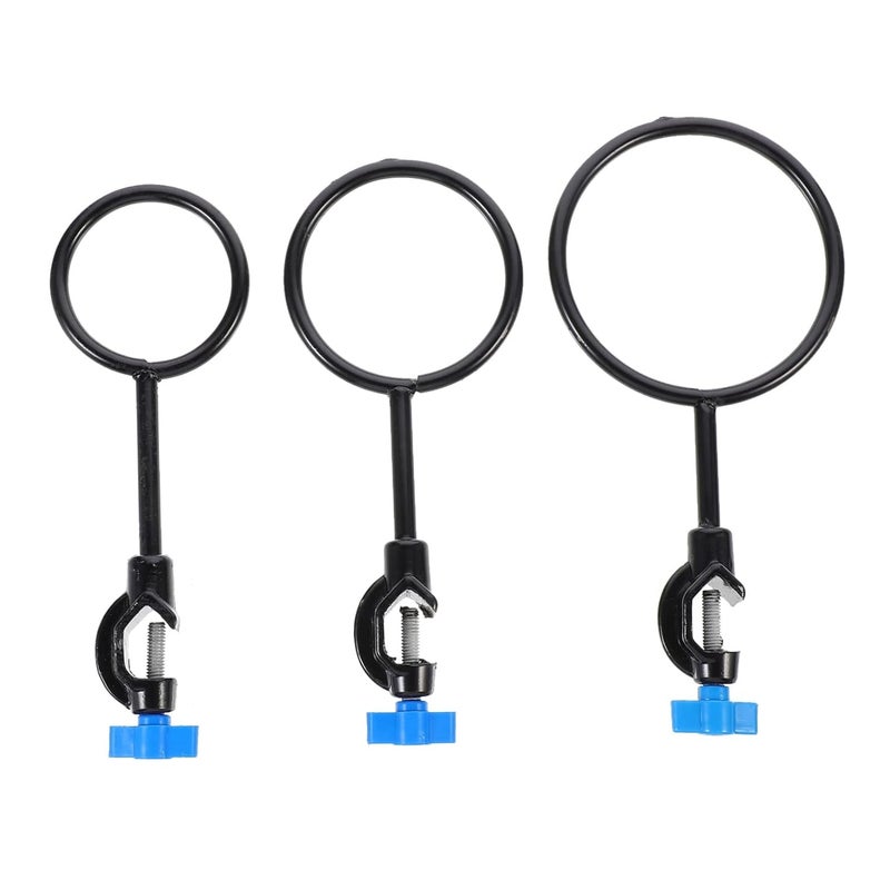 GANAZONO 3 قطع حامل المختبر المعدني المشبك الداعم للكؤوس والقوارير مختبر الكيمياء والأحياء - Image 1