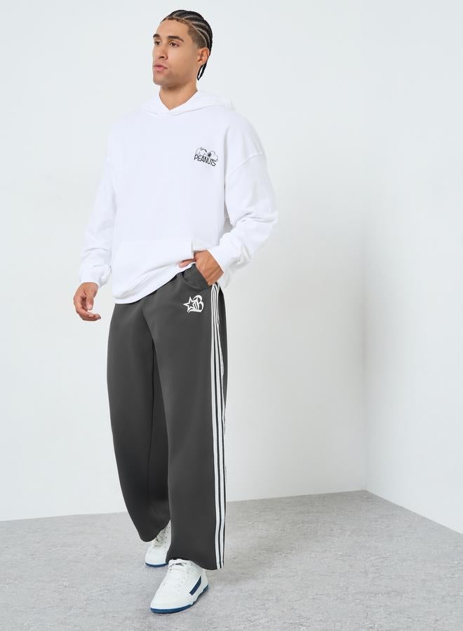 Take Two Men Grey Track Pants with Side Stripes - Image 2
