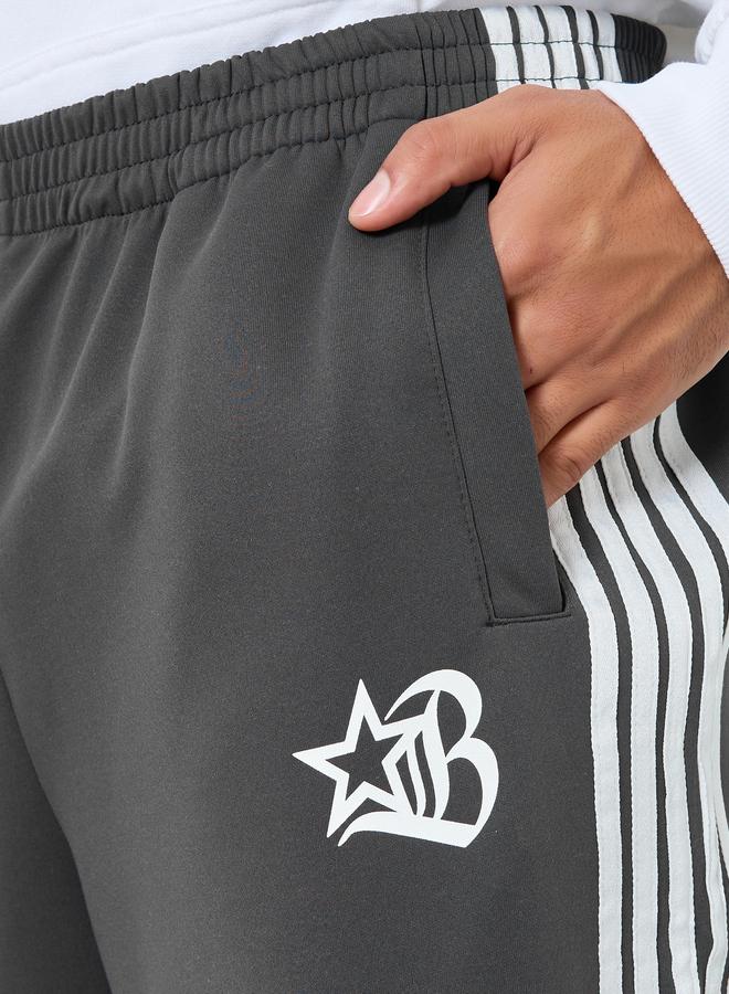 Take Two Men Grey Track Pants with Side Stripes - Image 3