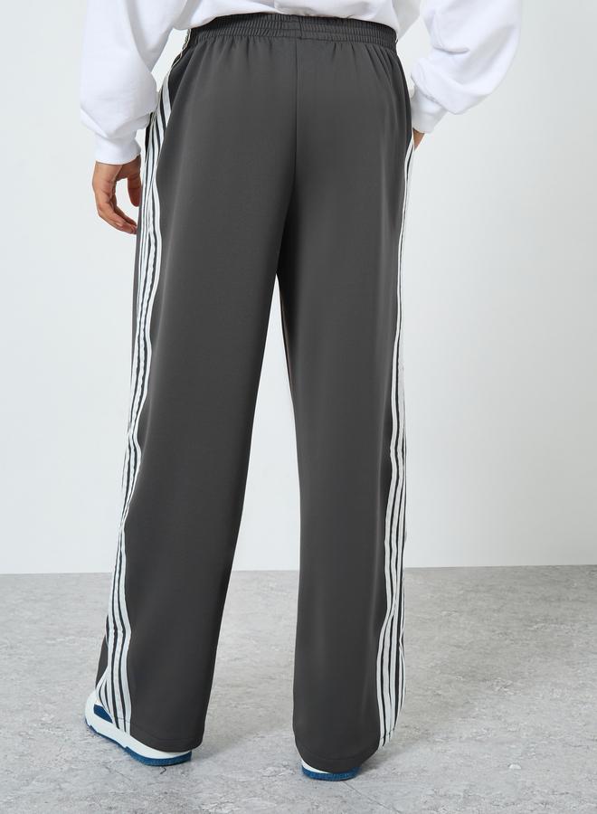 Take Two Men Grey Track Pants with Side Stripes - Image 4