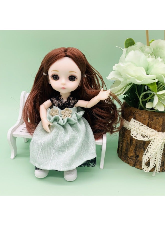 Cross-Border 6-inch Children's Bababi Doll Princess Play House Kindergarten Gift Gift Box Decoration Girl Toy