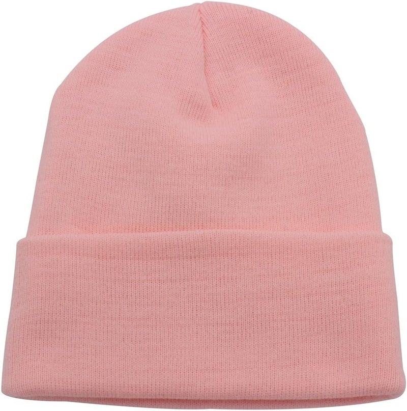 Top Level Beanie Men Women - Unisex Cuffed Plain Skull Knit Hat Cap - Image 1