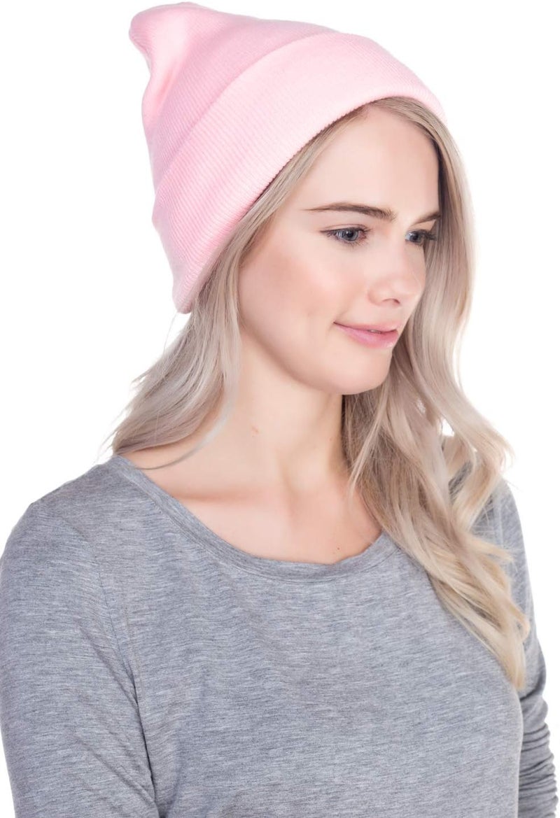 Top Level Beanie Men Women - Unisex Cuffed Plain Skull Knit Hat Cap - Image 3