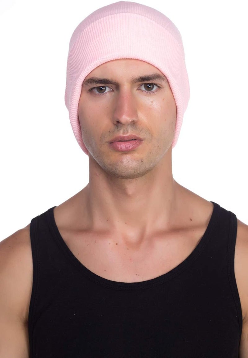Top Level Beanie Men Women - Unisex Cuffed Plain Skull Knit Hat Cap - Image 4