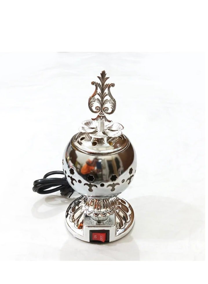 Portable electric incense burner. Antique Arabic resin and oud incense holder, aromatherapy diffuser for yoga, spa, aromatherapy, and home and office decor. - Image 2
