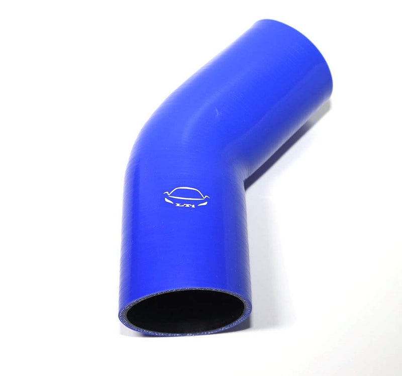 TenkeAuto 4-Ply Reinforced 45 Degree 3" ID Elbow Silicone Hose Coupler for Turbo/Intercooler/Piping (BLUE 3'') - Image 4