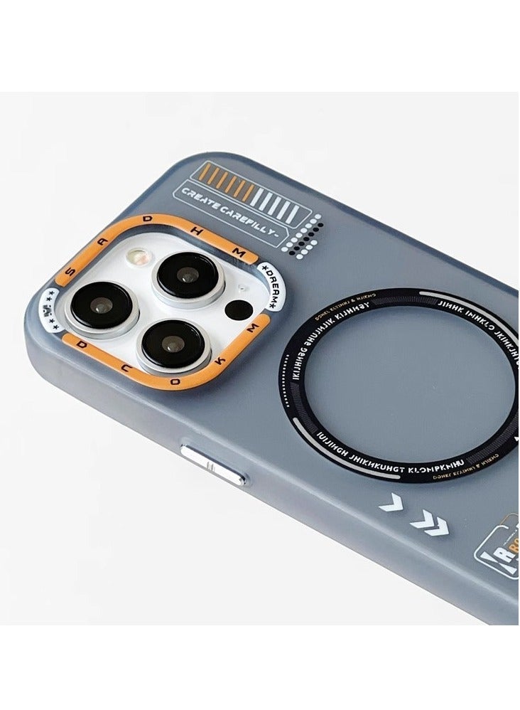 Phone case for iPhone 16 Pro Max/16 Pro (2024), magnetic matte fashion phone case, compatible with car stand and wireless charging, anti-drop protection back case - Image 2