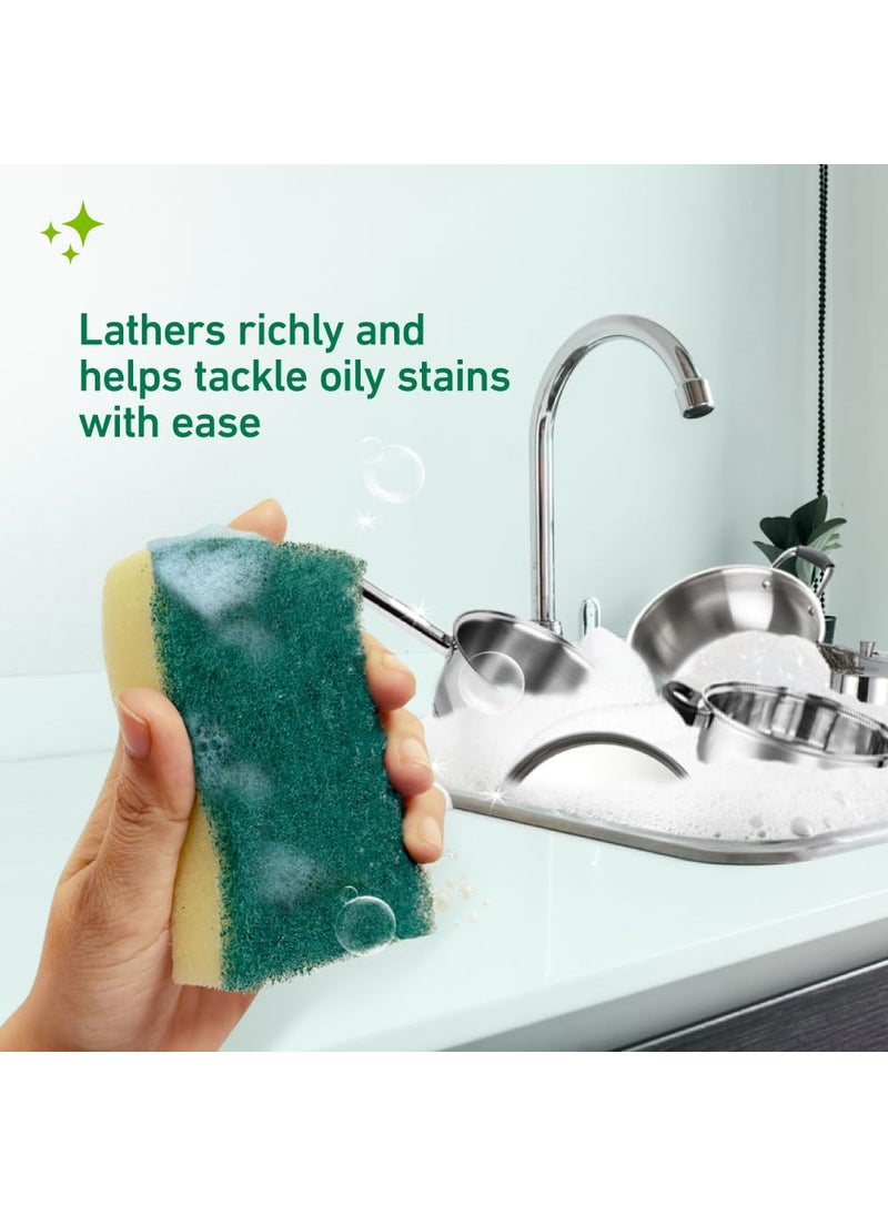 Scotch Brite ScotchBrite Scrub Sponge Ideal for dishwash Liquid 2N Pack of 6 10cm X 6cm  - Image 5