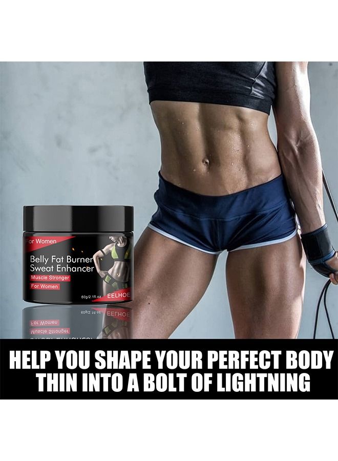 EELHOE Hot Cream For Belly, Waist, And Buttocks-Slimming And Fat Burning Cream For Women - Moisturizing, Firming, Cellulite Reduction, And Weight Loss Solution 60g  - Image 2