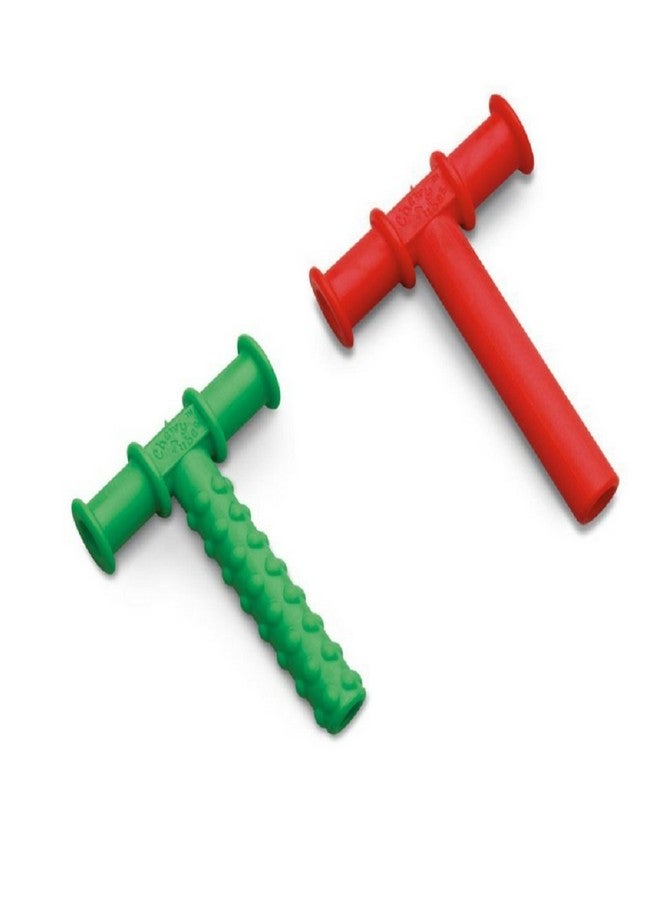 Chewy Tubes Pack of 2 (Red & Green 1) - Image 1