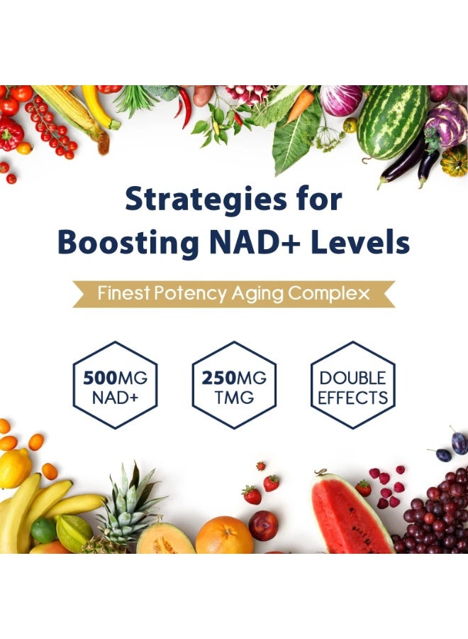 kumproicha Liposomal NAD+ 500mg with TMG 250mg – Supports Cellular Energy Production (60 Softgels) - Image 3