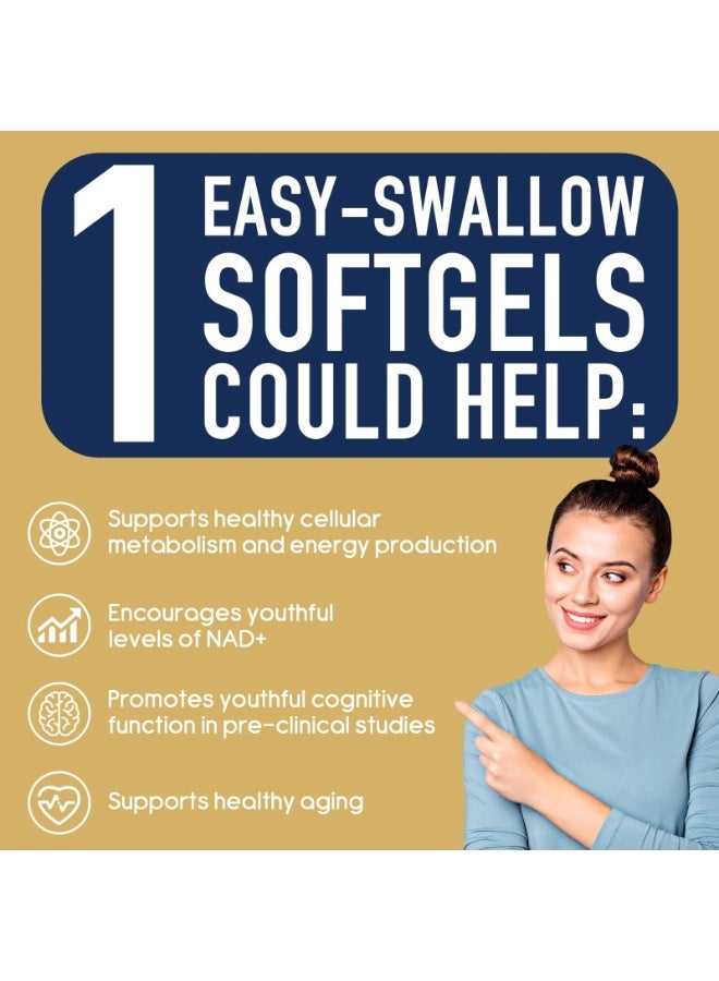 kumproicha Liposomal NAD+ 500mg with TMG 250mg – Supports Cellular Energy Production (60 Softgels) - Image 4