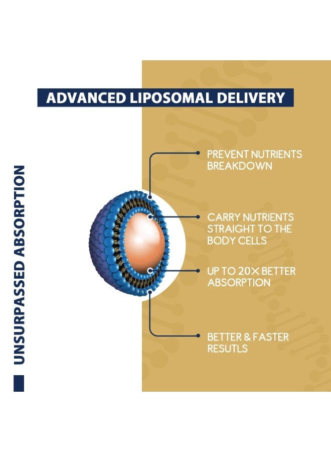 kumproicha Liposomal NAD+ 500mg with TMG 250mg – Supports Cellular Energy Production (60 Softgels) - Image 5