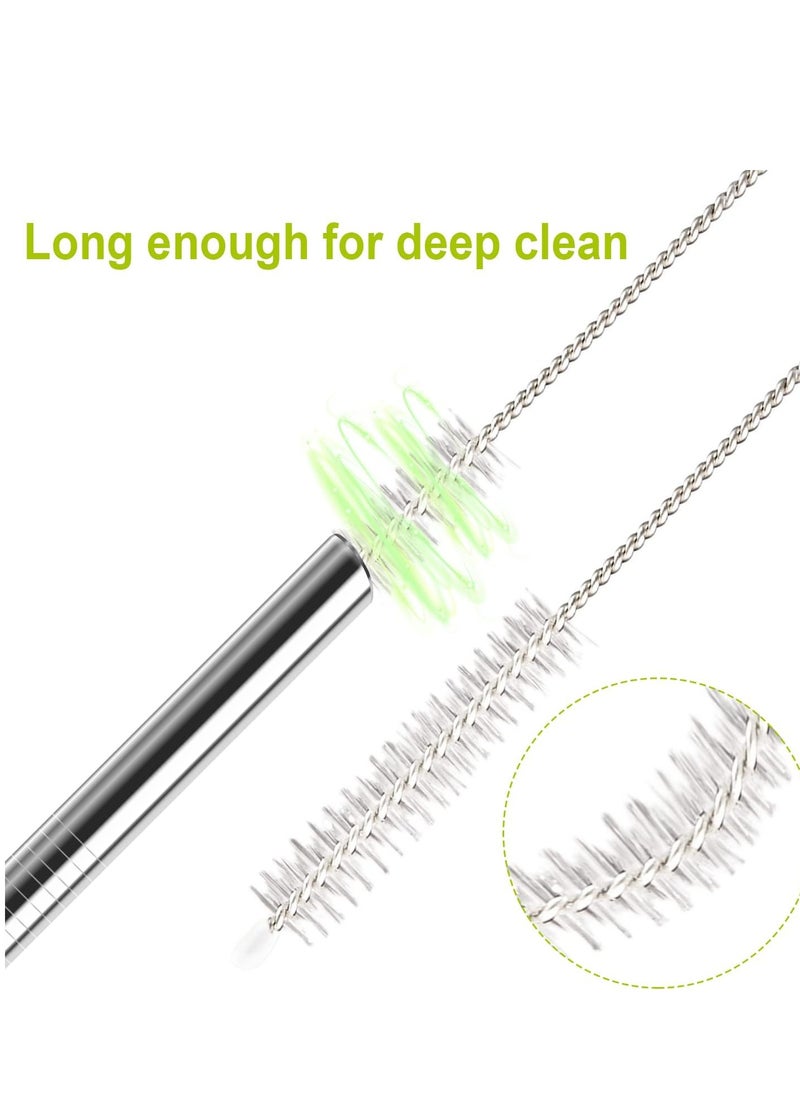 Generic - 4 Pack Stainless Steel Straw Replacement 40 oz for Stanley Adventure Travel Tumbler, Reusable Straws with Cleaning Brush Compatible with Stanley 40oz Stanley Cup Tumbler - Image 1