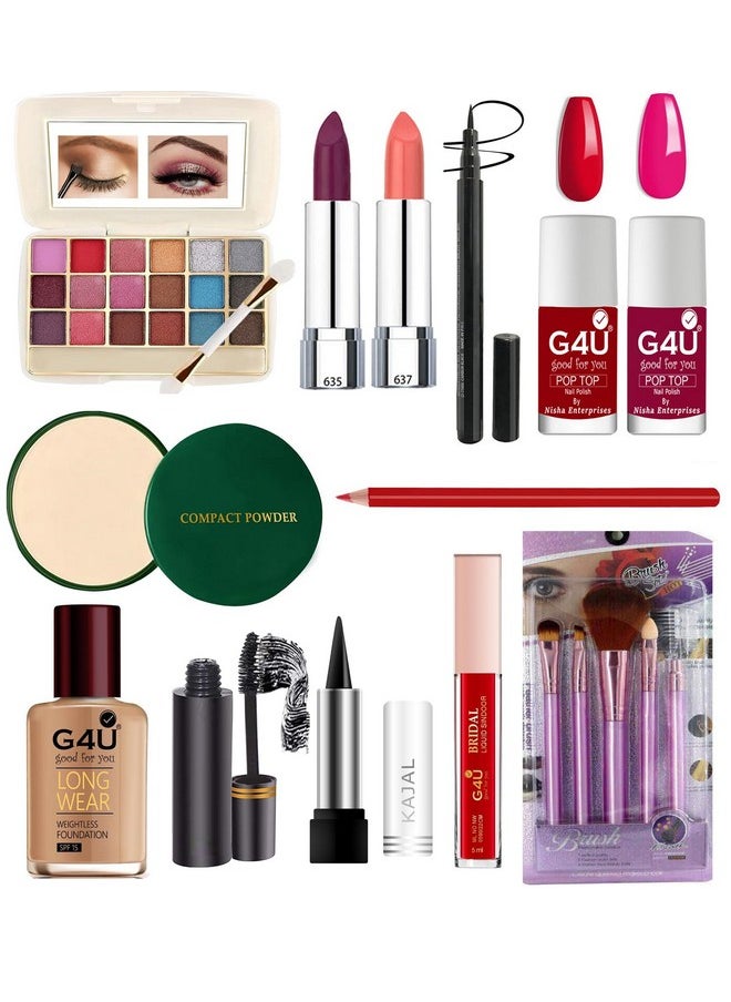 G4U 17-Piece Glow Up Makeup Kit : Every Essential All-In-One Beauty Set 35 37  - Image 1