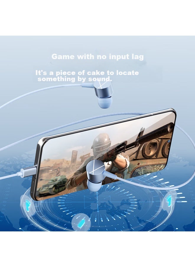 Sibyl Wired Earphones In-ear Gaming Noise-canceling 3.5mm Round Hole High-quality Laptop Karaoke With Microphone Button For Pubg Tablet Compatible With Honor Vivo - Image 4