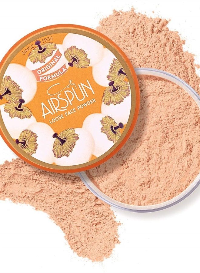 Airspun Coty Airspun Loose Face Powder 2.3 oz. Suntan Tone Loose Face Powder, for Setting Makeup or as Foundation, Lightweight, Long Lasting,Pack of 1 - Image 1
