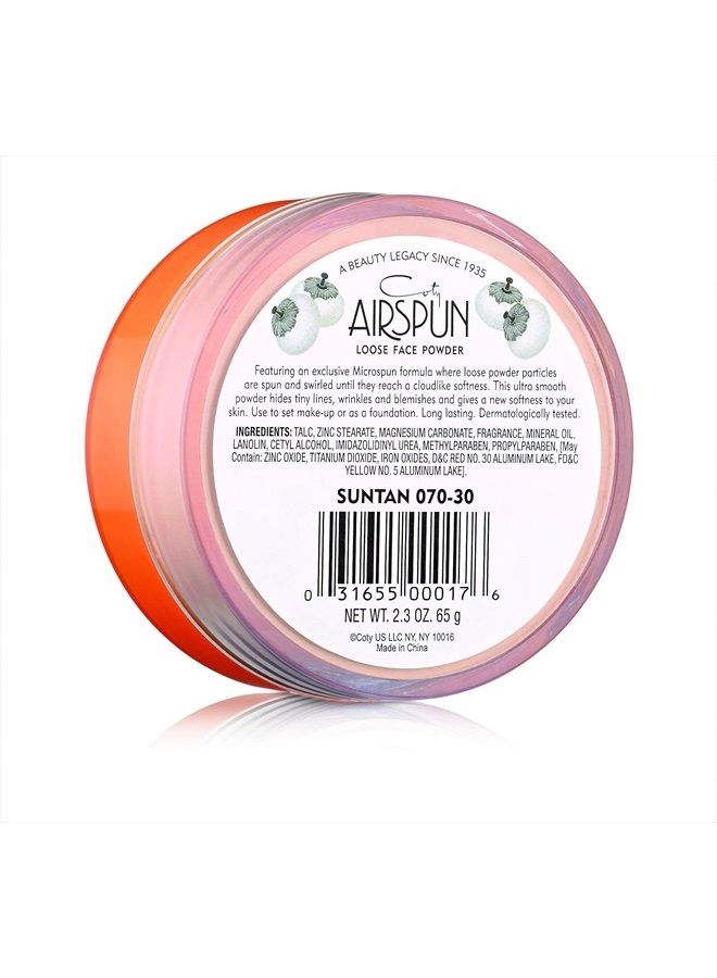 Airspun Coty Airspun Loose Face Powder 2.3 oz. Suntan Tone Loose Face Powder, for Setting Makeup or as Foundation, Lightweight, Long Lasting,Pack of 1 - Image 3