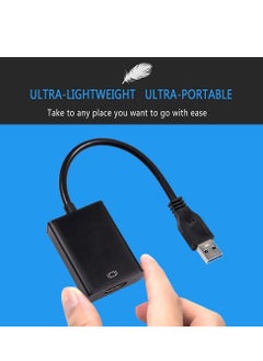 JAJEEK USB to HDMI Adapter, USB 3.0 to HDMI Video Graphics Cable Converter for PC, Laptop, Desktop | Supports Multi-Display Output to Monitor, Projector, HDTV | Compatible with Windows 7/8/10 | Plug & Play Installation | Not for Mac/Chromebook  - Image 3