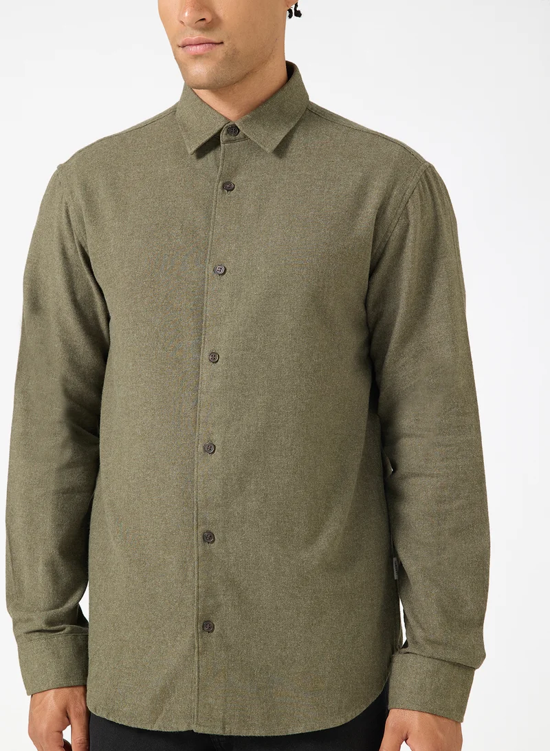 JJ Rebel  solid Regular Fit Shirt for Men | Best Price UAE