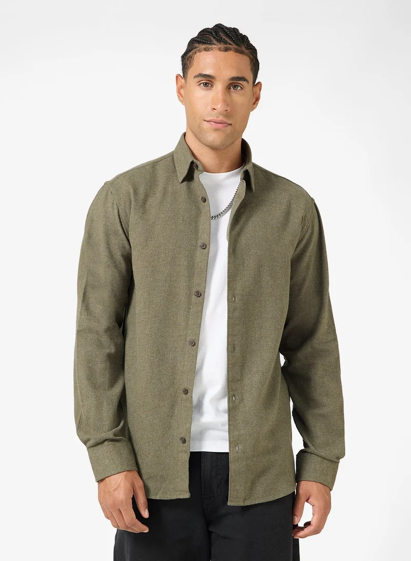 JJ Rebel solid Regular Fit Shirt