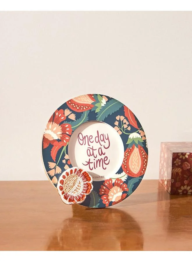 Chumbak Dal Lake Botanical Photo Frame - Beadwork | Kashmir Trails