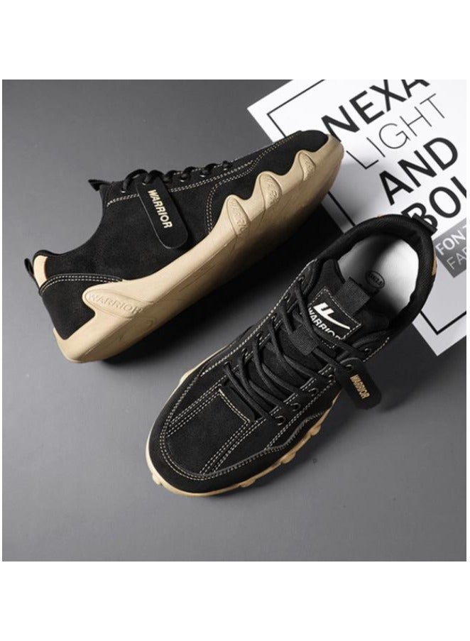 Warrior Men's Fashionable Outdoor Walking Leather Sports Casual Shoes - Image 2