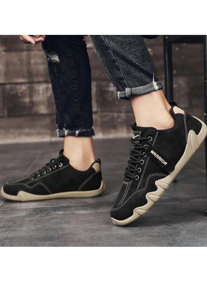 Warrior Men's Fashionable Outdoor Walking Leather Sports Casual Shoes - Image 3